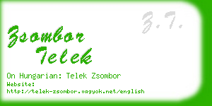 zsombor telek business card